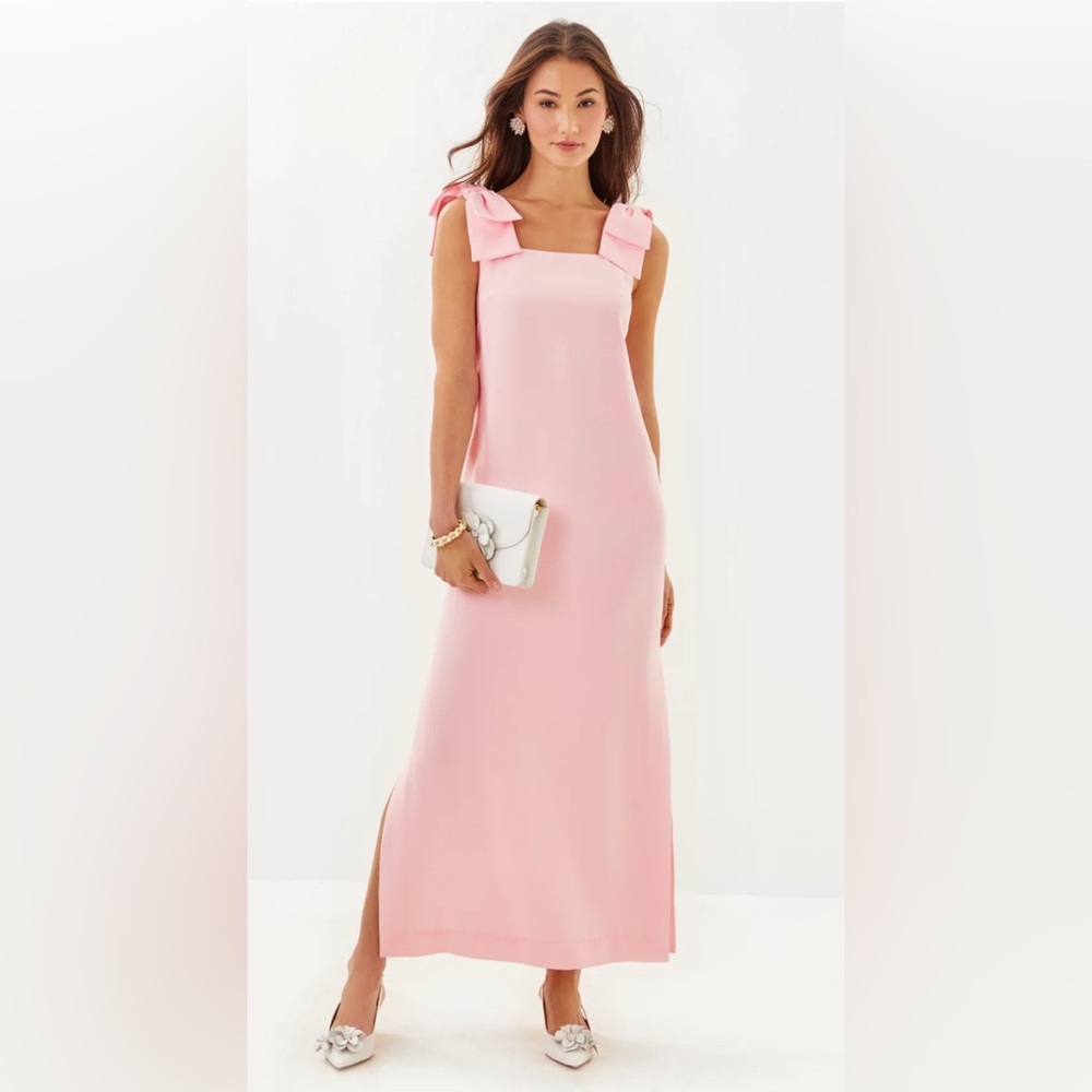 NWT Lilly Pulitzer Elegant Pink Sleeveless Bernice Maxi Dress